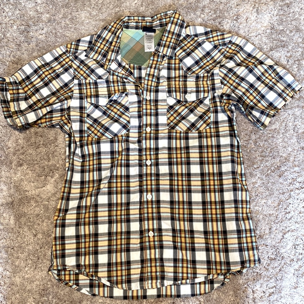 Men’s Patagonia button up cotton shirt size S